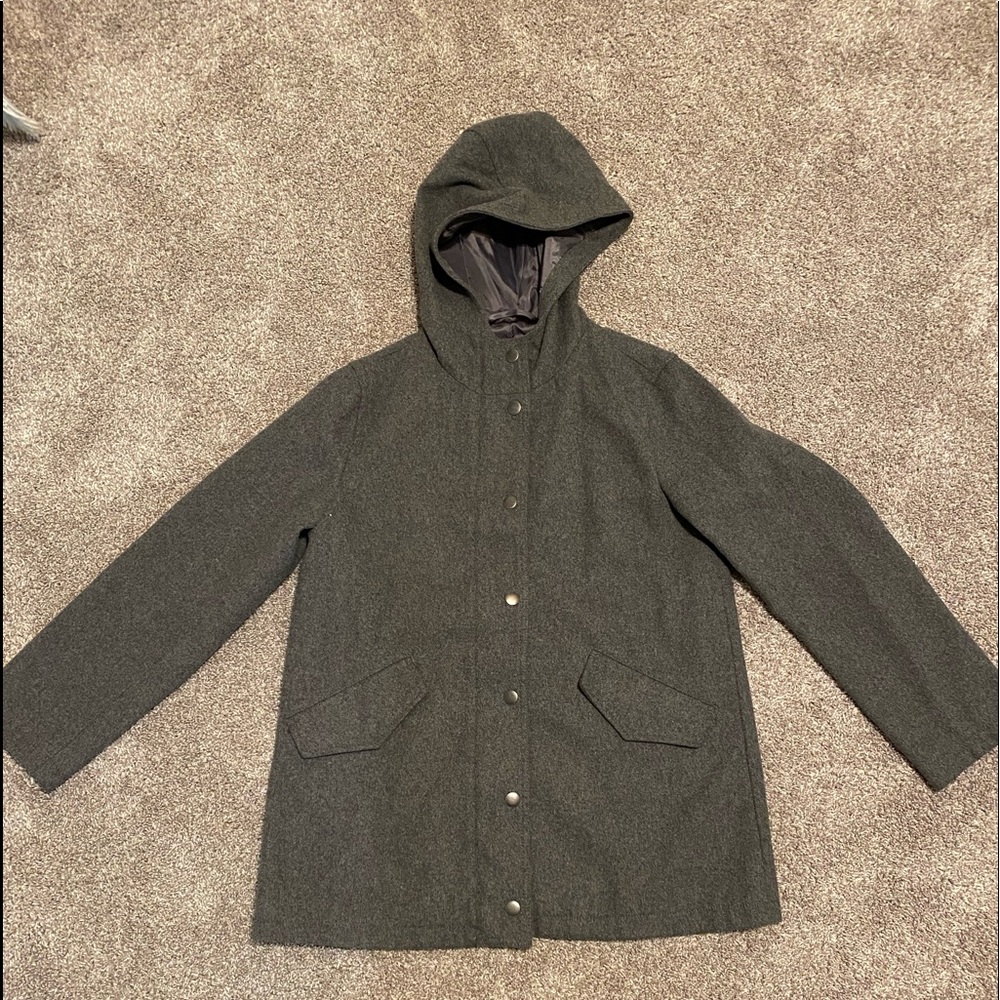 Gap Factory Gray Wool Coat Jacket Medium